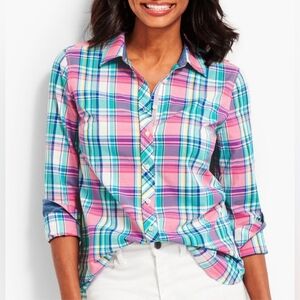 Talbots - Classic Casual Plaid Shirt